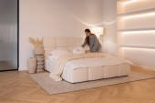Bett Auro 160x200, Stoff LEGEND 01, Metallgestell