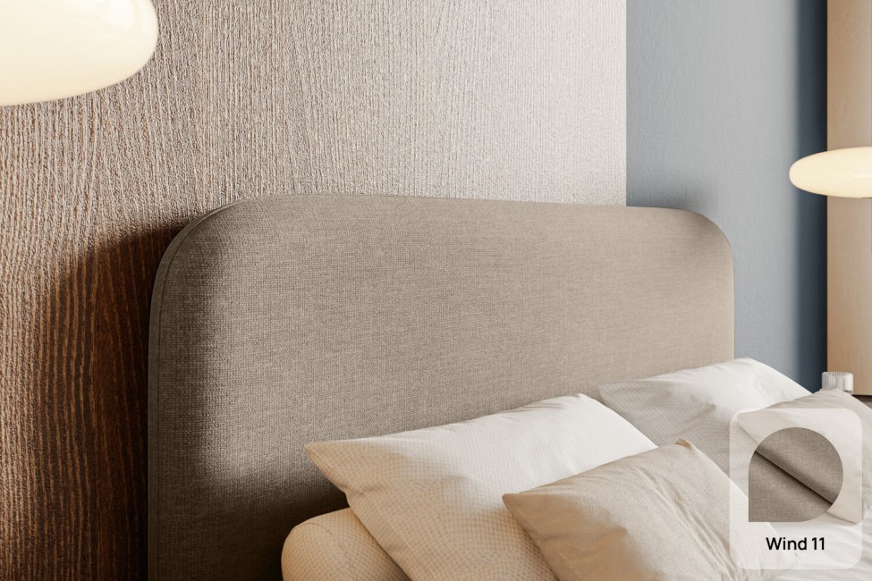 Bett Pure 160x200, Stoff WIND 11, Metallgestell