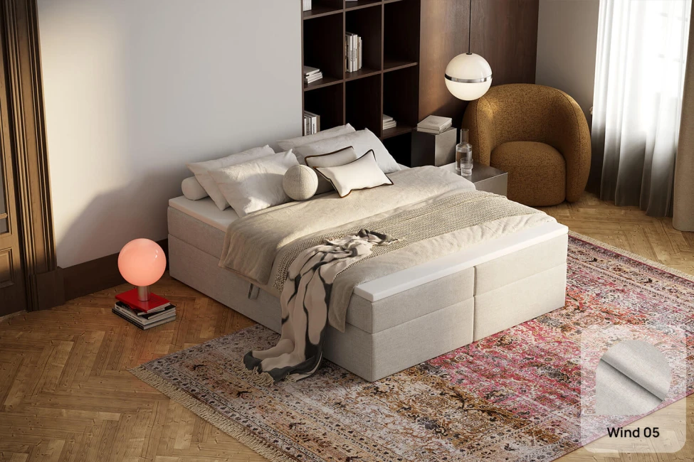 Boxspringbett ohne Kopfteil