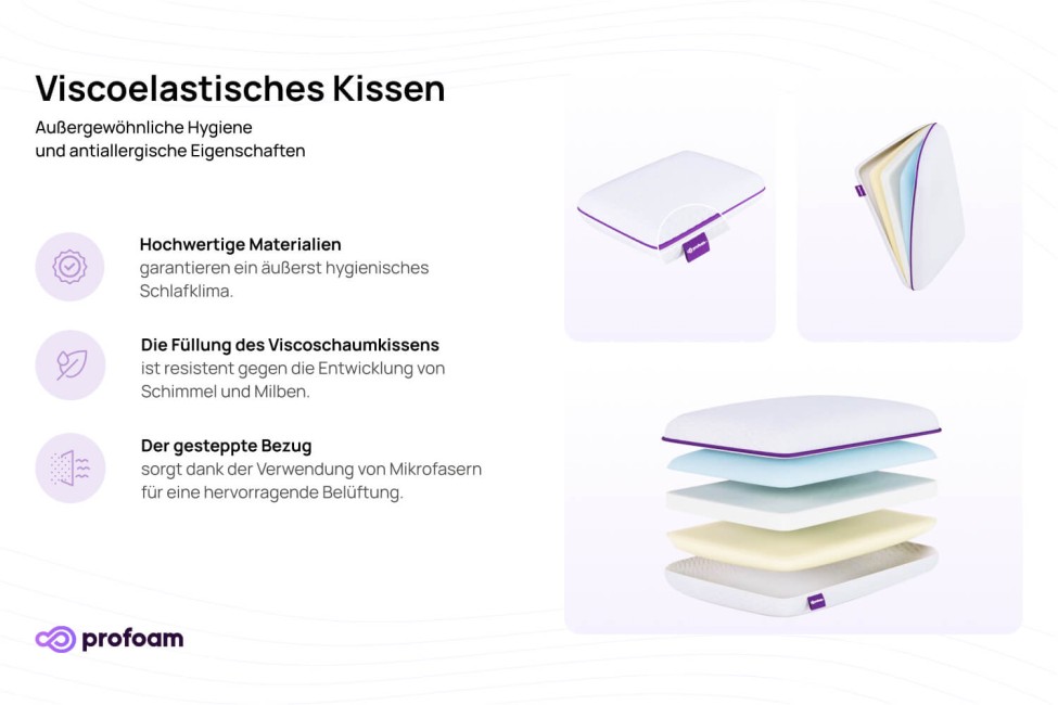 Viscoelastisches Kissen