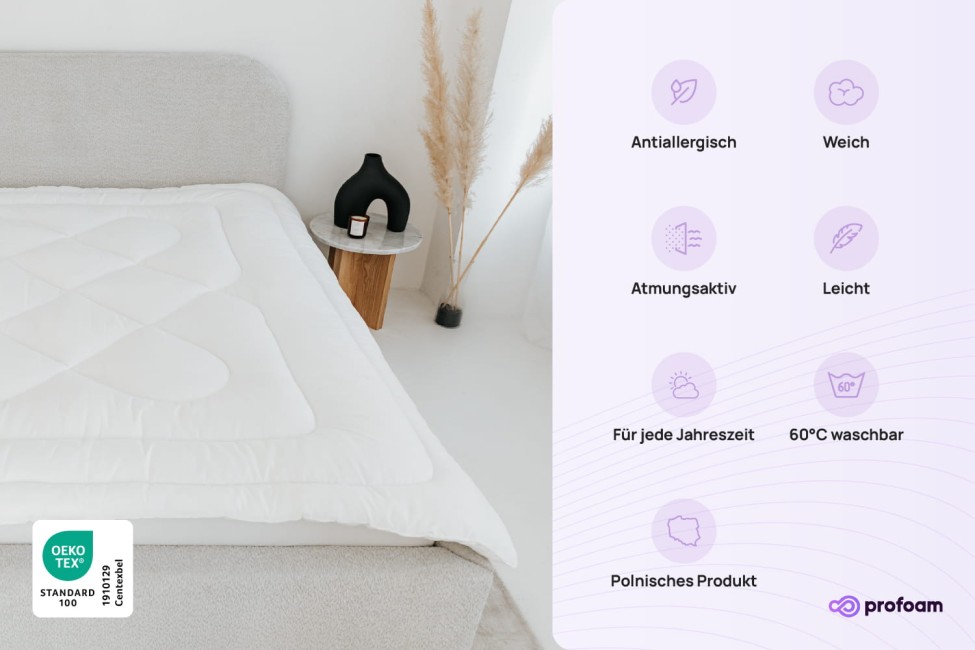 Antiallergische Ganzjahresdecke
