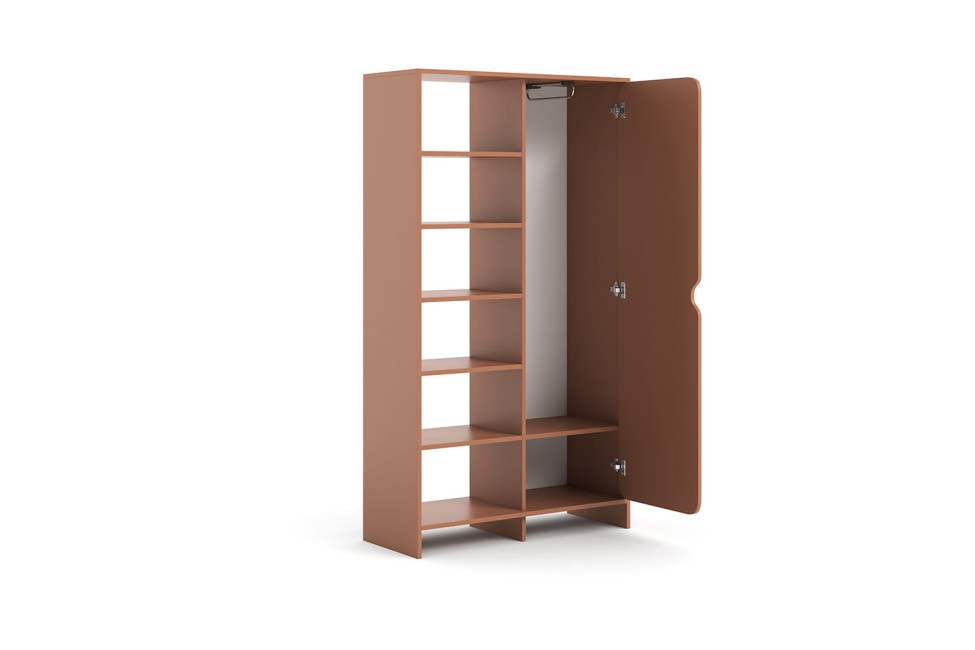 Niko Schrank Regal Ziegel