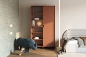 Niko Schrank Regal Ziegel