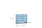 Niko Schubladenschrank Baby Blue