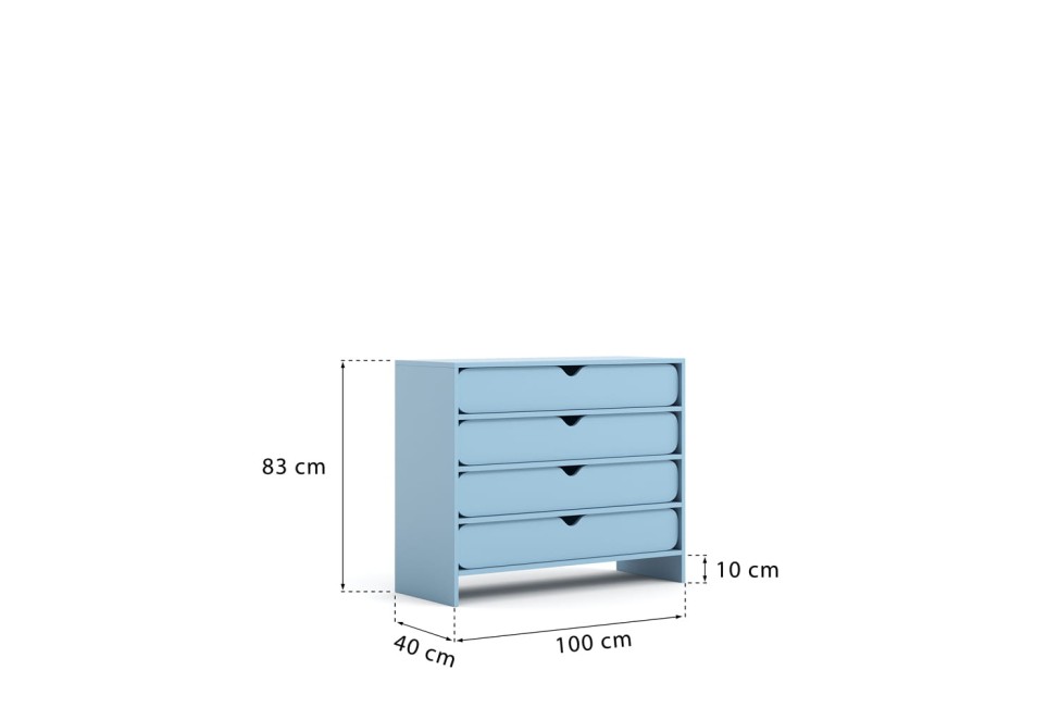 Niko Schubladenschrank Baby Blue