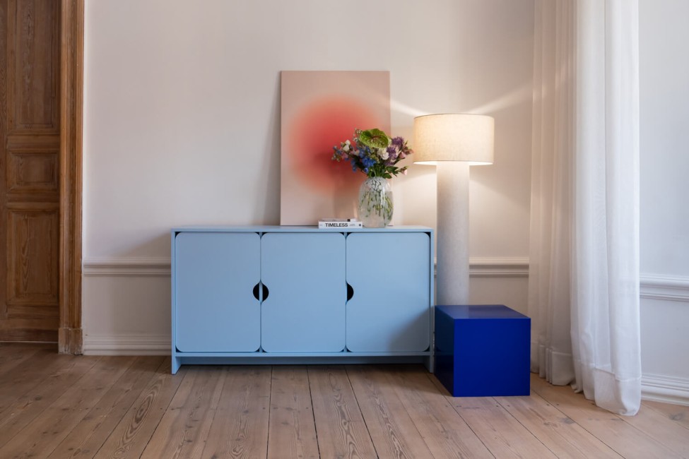 Niko dreitürige Kommode Baby Blue